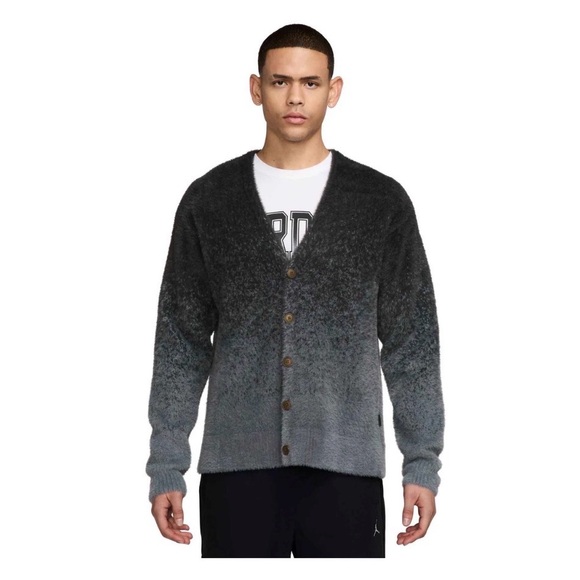 Air Jordan gray ombré cardigan NWT sz M